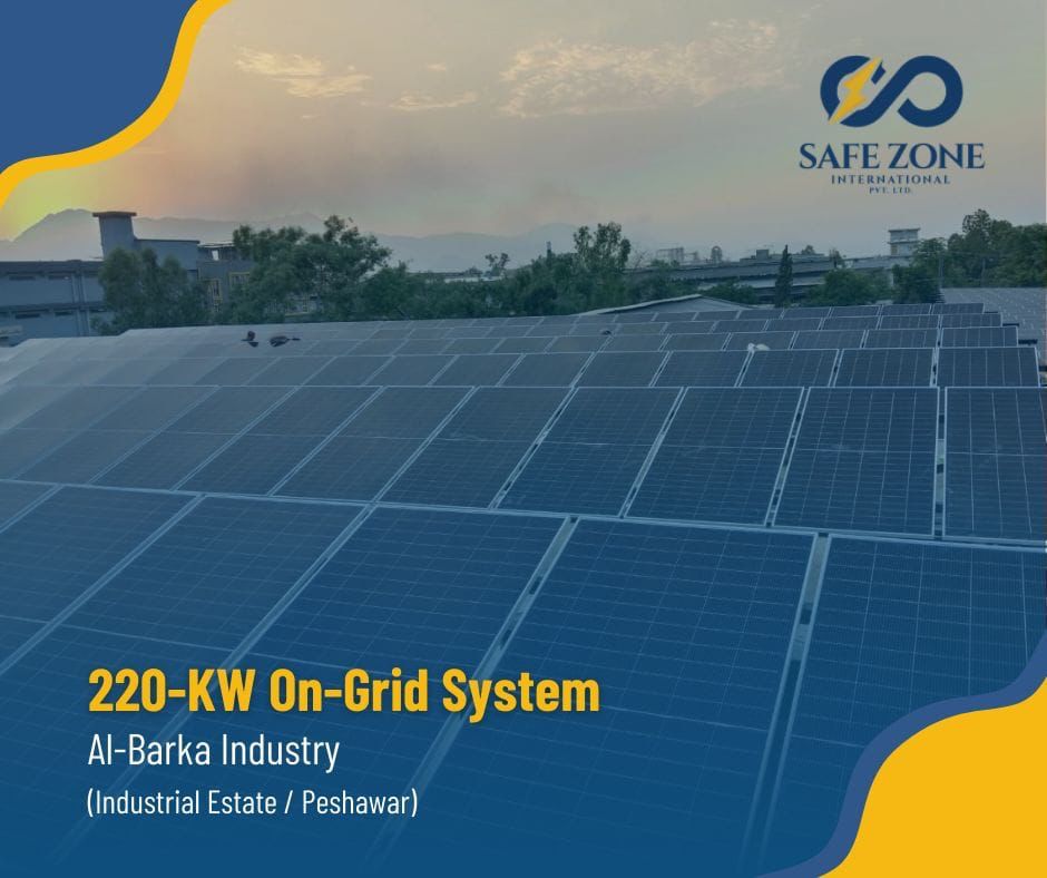 220 KW On Grid Hybrid Solar Installation in Peshawar