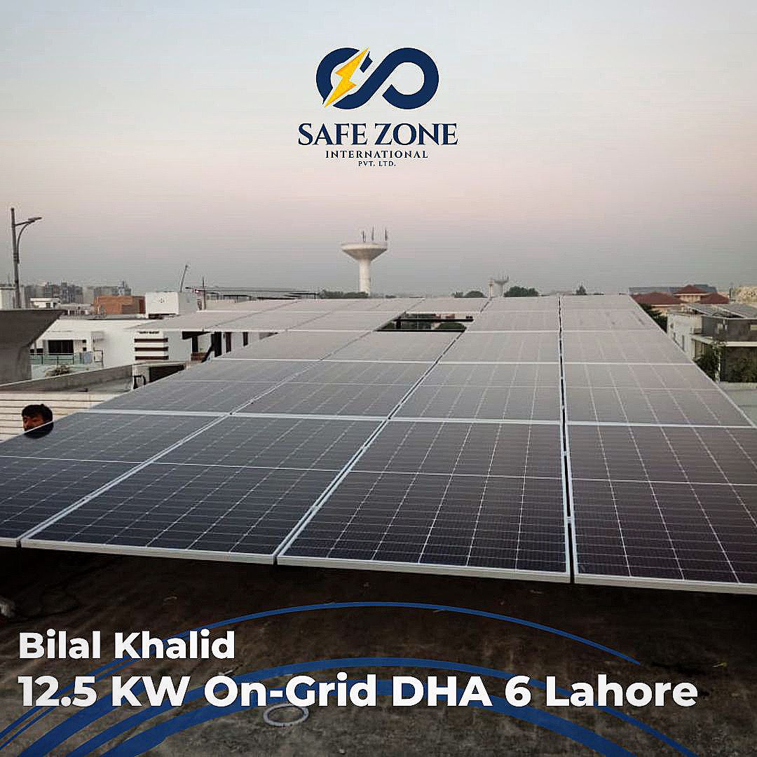 12.5-KW On Grid Solar Installation in DHA Lahore