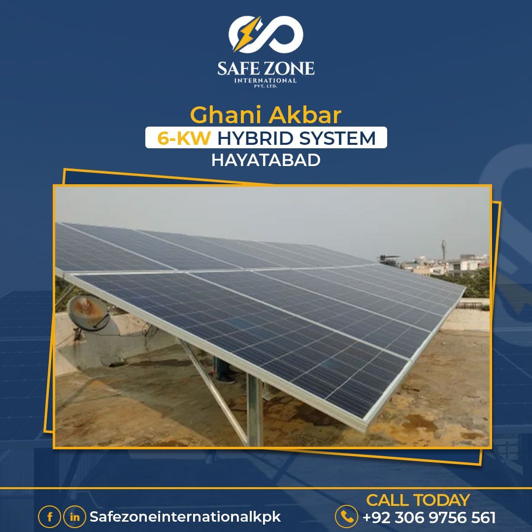 6-KW On Grid Solar Installation in Hayatabad