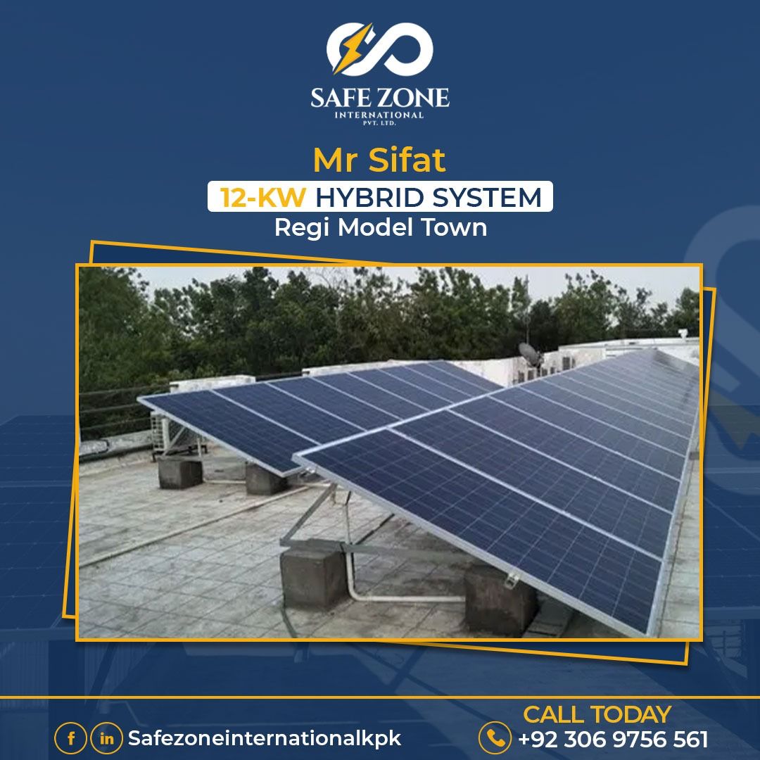 12-KW On Grid Solar Installation in Regi Model Town