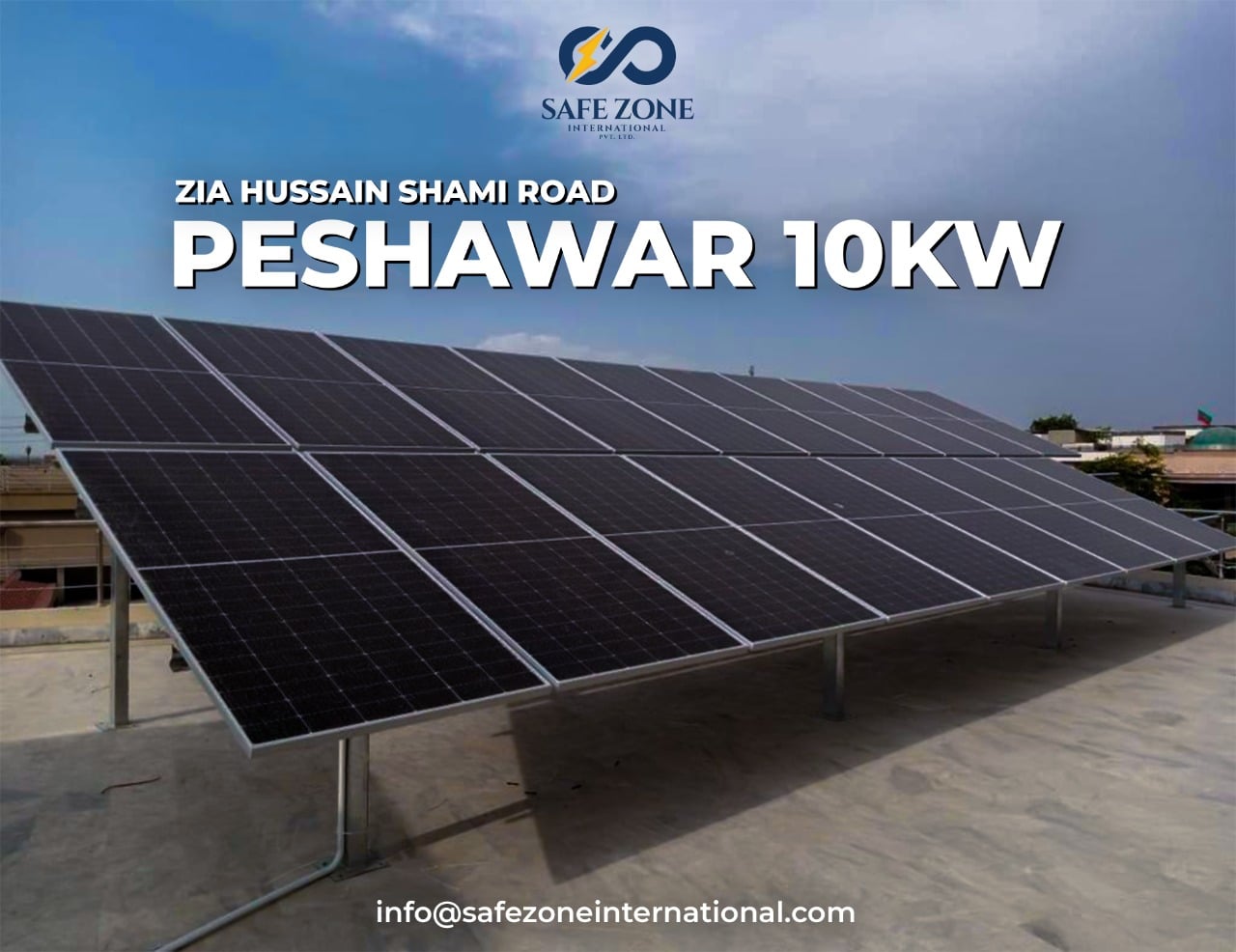 10-KW On Grid Solar Installation in Peshawar