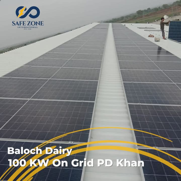 100 KW On Grid Solar Installation in PD Khan