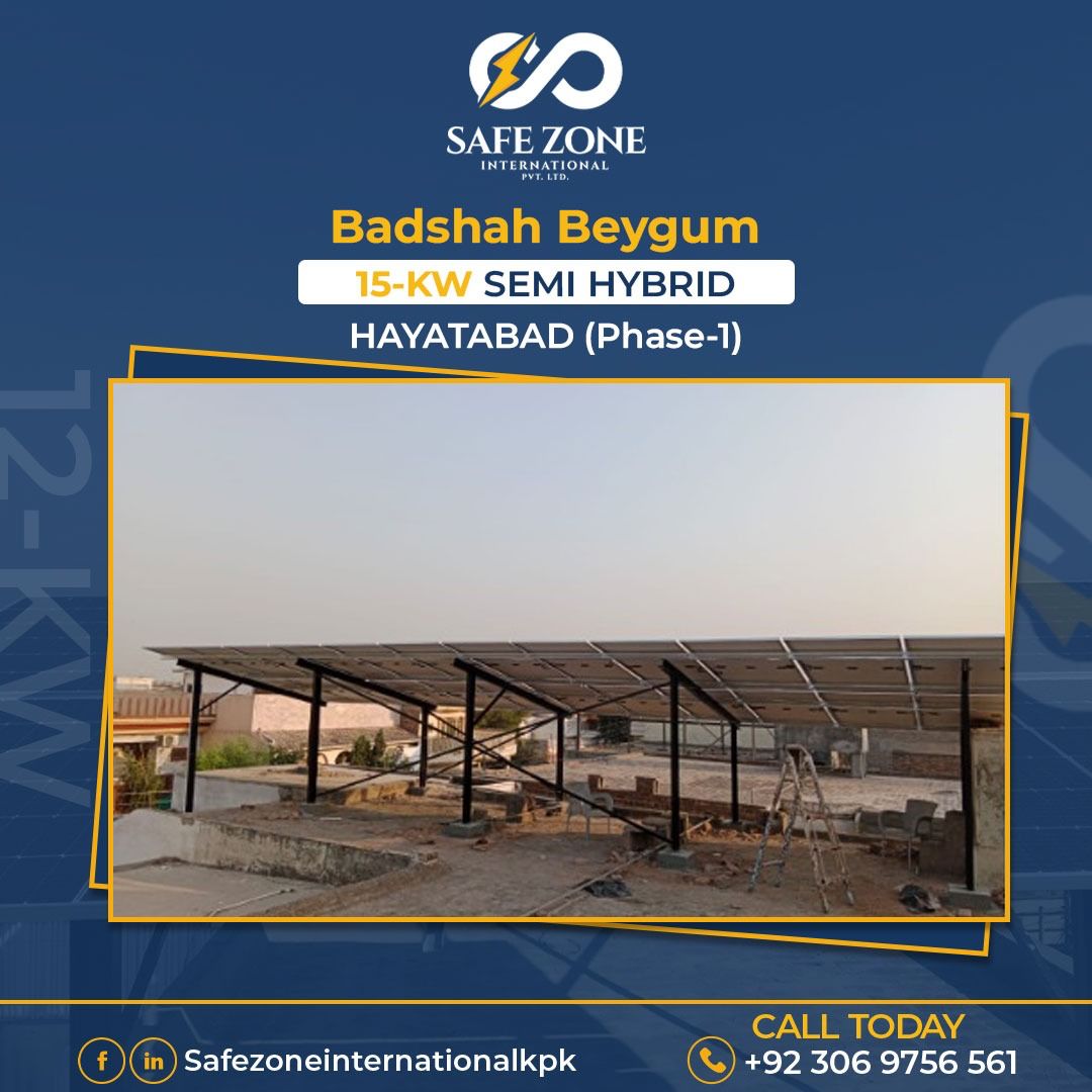 15-KW On Grid Solar Installation in Hayatabad phase 1