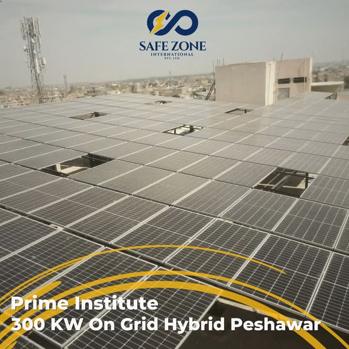 300 KW On Grid Hybrid Solar Installation in Peshawar