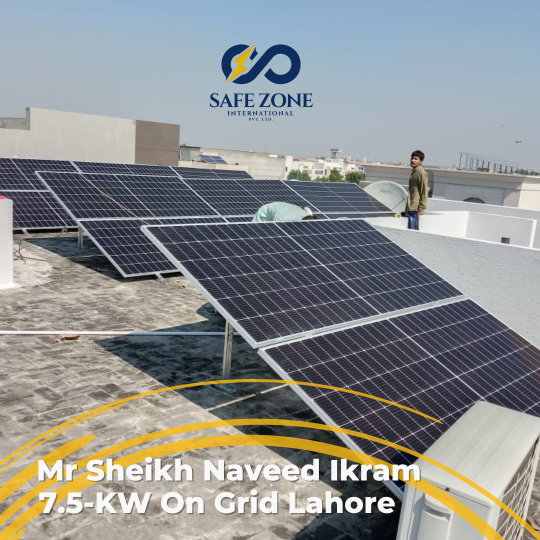 7.5-KW On Grid Solar Installation in Lahore