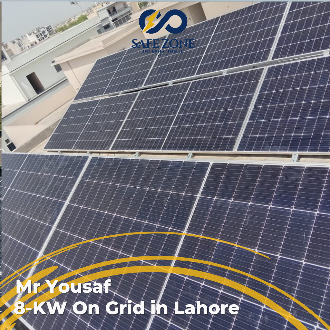 8-KW On Grid Solar Installation in Lahore